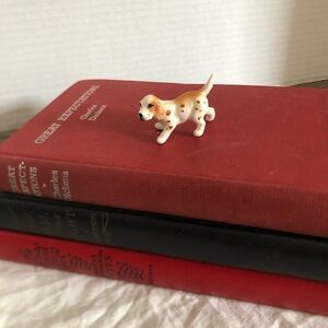 Vtg Miniature Porcelain Cocker Spaniel Dog Figurine